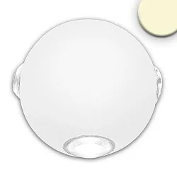 LED Außenwandleuchte Up&Down 4*1W CREE, mit Fokuslinsen, 4-seitig, IP54, 4W 32000K 350m, Aluminium, Sandweiß