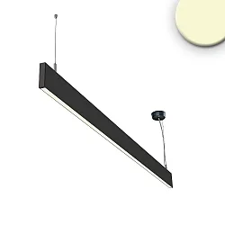 LED Hängeleuchte Linear Up+Down 600, IP40, prismatisch, linear-verbindbar, 25W 3000K 1600+300lm 2x120°, Schwarz