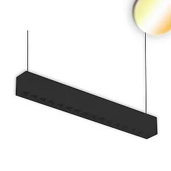 LED surface mount / hanging lamp Linear Raster 20W, stackable, 60.4cm, ColorSwitch 3000|3500|4000K, 2000lm 100°, black