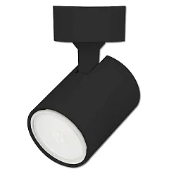 Wand- und Deckenleuchte GU10 Single, 1-flammig, IP20, schwenkbar, exkl. Leuchtmittel, Aluminium, Schwarz matt