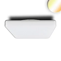 Outdoor LED ceiling / wall luminaire ColorSwitch, IP54, 32.8 x 32.8cm, 24W 3000K|4000K 2700lm 120°, white, without sensor