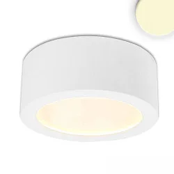 LED Aufbauleuchte LUNA, IP20, indirektes Licht, dimmbar, weiß, 8W 2700K 300lm 120°
