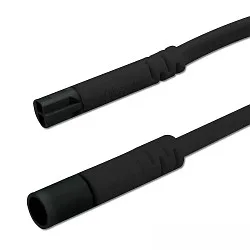 Mini-Plug Verlängerung Male-Female, 300cm, 2x0.75mm2, IP54, max. 48V, Schwarz