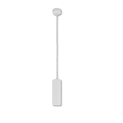 Pendant luminaire 130, round, GU10, excl. lamps, aluminium, white