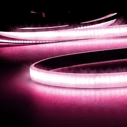 Outdoor LED Strip AQUA CRI9B LINEAR 48V-Flexband, IP68, 240 LED/m, 8W/m, dimmbar, pink, 30m Rolle / 1.2cm