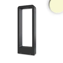 LED Wegeleuchte POLLER-2, eckig, IP54, 60cm, 7W 3000K 300lm, Aluminium, sandschwarz