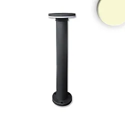 LED Wegeleuchte POLLER-3, rund, IP54, Höhe 60cm / Ø 18cm, 7W 3000K 300lm, Aluminium, sandschwarz