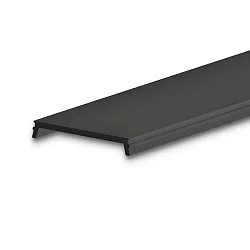 Zubehör für Profil SURF24(FLAT) / DIVE24(FLAT) - Abdeckung COVER33 schwarz/matt, 25% Transluzenz, 200cm