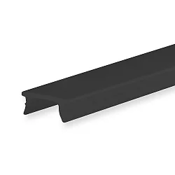 Zubehör für Profil SURF8 / UP8 / UP10 - Abdeckung COVER34 schwarz/matt, 25% Transluzenz, 200cm