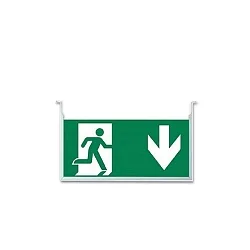 Vertical sign for LED emergency light X0AEFG180 UNI4, recognition distance max. 13 meter