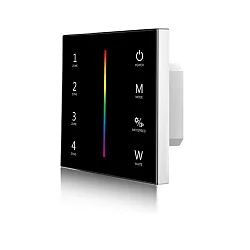 Sys-Pro RGB+W recessed touchremot + DMX output, 4 zones, 230V, black
