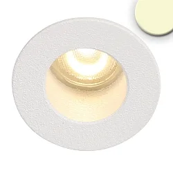 LED Einbauleuchte MiniAMP, rückversetzt, IP42, Ø 2.2cm, 24V DC, dimmbar, 1W 3000K 60lm 60°, Weiß