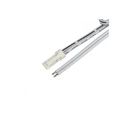 MiniAMP connection plug male, 2 poles, white, max. 3A, 30cm