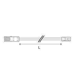 extension cable MiniAMP 2-pole, white