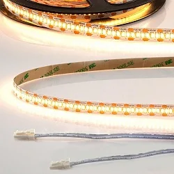 LED CRI930 MiniAMP Flexband, 12V, 12W, 3000K, beidseitig 30cm Kabel mit male-Stecker, 120cm