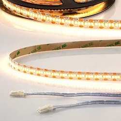 LED CRI930 MiniAMP Flexband, 12V, 12W, 3000K, beidseitig 30cm Kabel mit male-Stecker, 250cm