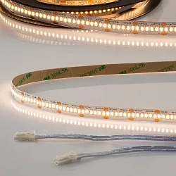 LED CRI930 MiniAMP Flex strip, 24V, 6W, 3000K, both sided 30cm cable with male plug, 250cm