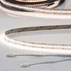 LED CRI940 MiniAMP Flexband, 24V, 12W, 4000K, beidseitig 30cm Kabel mit male-Stecker, 120cm
