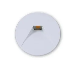 Cover Aluminium rund 2 für Wandeinbauleuchte Sys-Wall68, Weiß