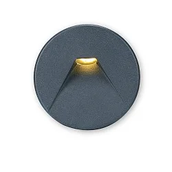 Cover Aluminium rund 2 für Wandeinbauleuchte Sys-Wall68