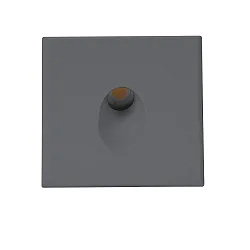 Cover Aluminium eckig 1 für Wandeinbauleuchte Sys-Wall68
