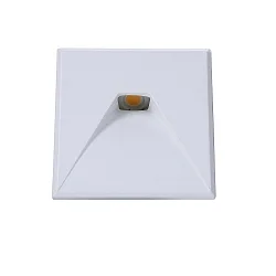 Zubehör für Wandeinbauleuchte SYS-WALL68 - Cover Aluminium ECKIG 2, Weiß