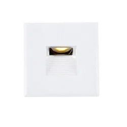 Cover Aluminium eckig 3 für Wandeinbauleuchte Sys-Wall68, Weiß