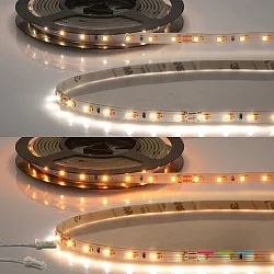 LED CRI919/940 MiniAMP Flexband, 24V, 10W, weißdynamisch, beidseitiges Kabel mit male-Stecker, 250cm