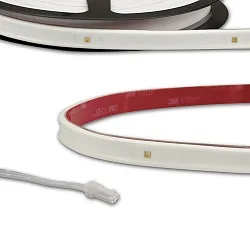 LED UV-C MiniAMP Flexband 270nm, zur Flächendesinfekton, IP54, 12V DC, 3W, Kabel einseitig mit male-Stecker, 58cm, weiß