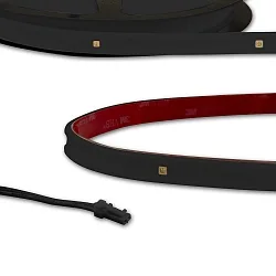 LED UV-C MiniAMP Flexband 270nm zur Flächendesinfekton, IP54, 12V DC, 6W, Kabel einseitig mit male-Stecker, 58cm, schwarz
