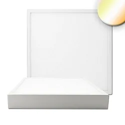 LED ceiling luminaire PRO, angular, 30x30cm, suitable for offices, 30W, ColorSwitch 2700|3000|4000K, dimmable, white