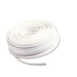 Kabel 25m Rolle 2-polig 0.75mm² H03VVH2-F, IP20, PVC-Mantel weiß, VDE, AWG18