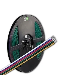 Kabel RGB+W+WW 10m Rolle 6-polig 0.5mm² H03VH-H AWG20