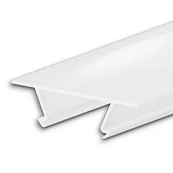 Zubehör für Profil CORNER12 BORDERLESS - Abdeckung, 200cm, COVER45, opal/satiniert, 65% Transluzenz