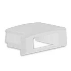 Accessory for profile PURE14 S - endcap (1 pc.), EC76W, white, with cable opening