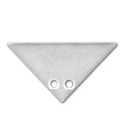 Zubehör für Profil CORNER12 - Aluminium-Endkappe EC84, inkl. Schrauben, silbergrau