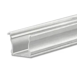 LED Einbauprofil PURE12 D, Aluminium, 200cm, Silber