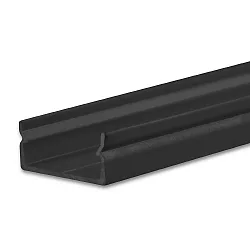 LED Aufbauprofil PURE14 S, Aluminium, 200cm, Schwarz RAL 9005