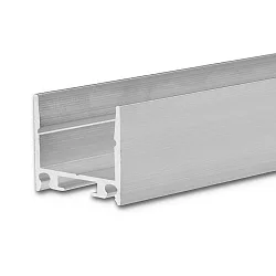 LED surface mount lighting profile HIDE SINGLE, aluminium, 200cm, anodized aluminium