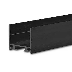 LED surface mount lighting profile HIDE SINGLE, aluminium, 200cm, black