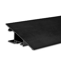 LED surface mount profile HIDE TRIANGLE, wedge shape, indirect lightbeam, aluminium, 200cm, black