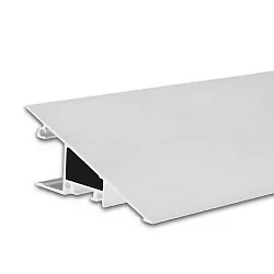 LED surface mount profile HIDE TRIANGLE, wedge shape, indirect lightbeam, aluminium, 200cm, white RAL 9003