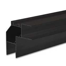 LED corner profile HIDE ANGLE, for 2 LED strips, 2x indirect (90°), aluminium, 200cm, black RAL 9005