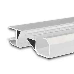 LED Sockelleisten-Profil HIDE BOTTOM, für 2 LED-Strips, Direkt/Indirekt, Aluminium pulverbeschichtet, IP20