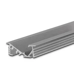 LED Möbel-Einbauprofil FURNIT6 D, geneigt 42°, Aluminium, 200cm, Alu eloxiert
