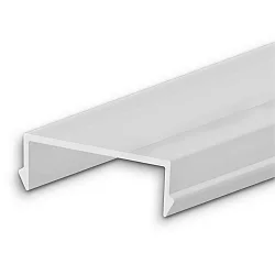 Zubehör für Profil HIDE SINGLE / DOUBLE / TRIANGLE / ASYNC / ANGLE / BOTTOM - Abdeckung COVER51, transparent, 200cm
