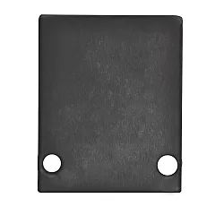 Zubehör für Profil HIDE SINGLE - Aluminium-Endkappe EC89B inkl. Schrauben, Schwarz RAL 9005