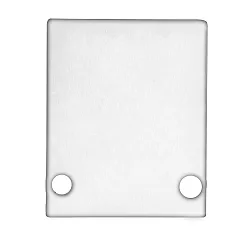 Zubehör für Profil HIDE SINGLE - Aluminium-Endkappe EC89W inkl. Schrauben, Weiß RAL 9003