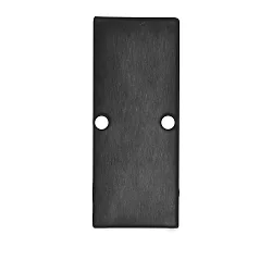 Zubehör für Profil HIDE DOUBLE - Aluminium-Endkappe EC90 inkl. Schrauben, Schwarz RAL 9005