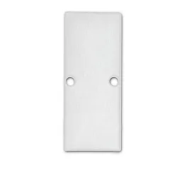 Zubehör für Profil HIDE DOUBLE - Aluminium-Endkappe EC90 inkl. Schrauben, Weiß RAL 9003